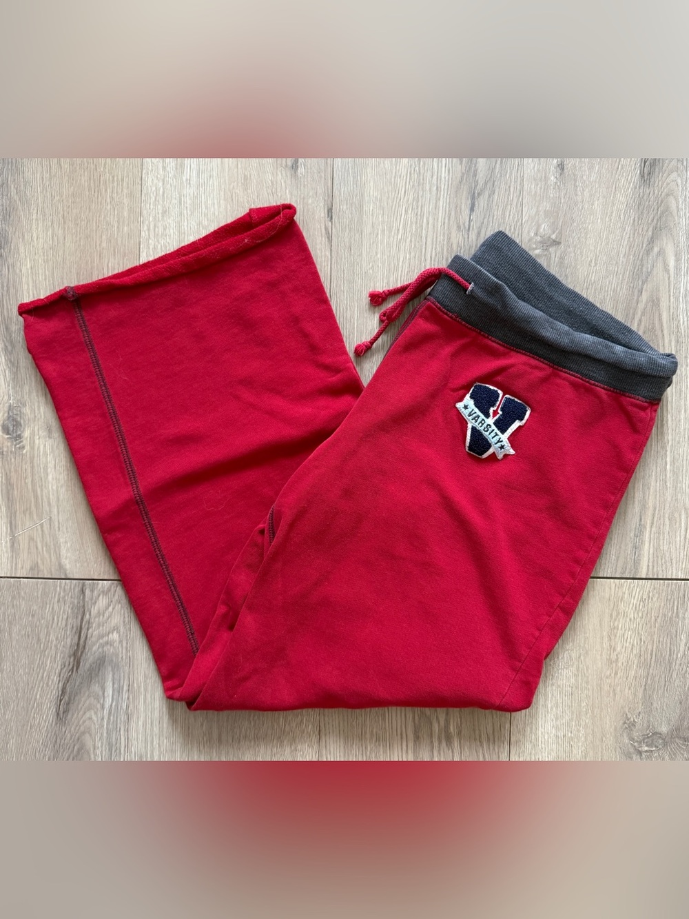 NoBo Red Flare Varsity Sweatpants Size X-Large
